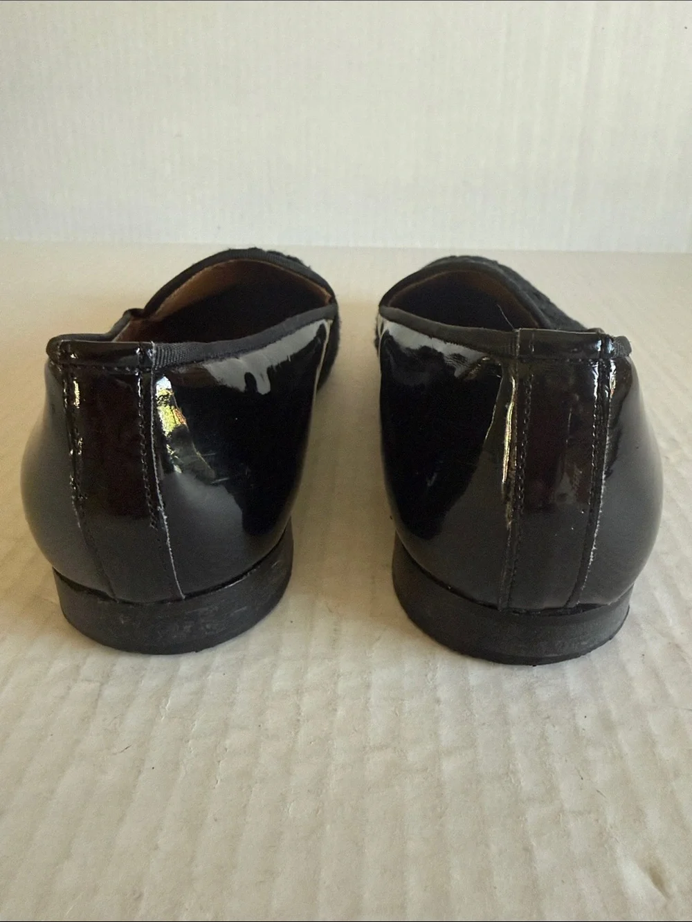 Andrea Nobile Black Patent Leather With Raised  Embroidered Braiding Loafers